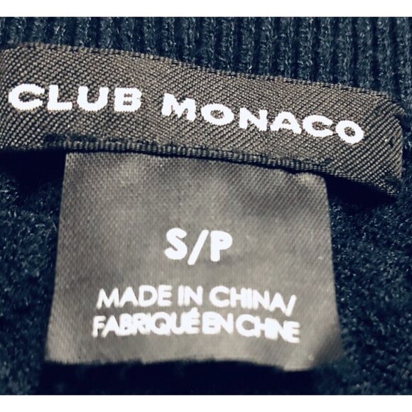 Club Monaco Skirt Womens Small Navy Blue Cable Knit Sweater Pencil Stretch - Picture 3 of 5